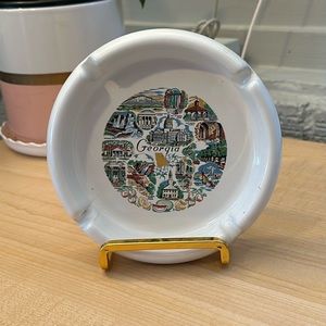 Vintage Wenzcel Tile Company GEORGIA UGA Ceramic Ashtray